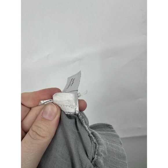 J. Crew Linen Lyocell Tapered Pant Women 6 Silver Casual Beach Summer Lounge - Picture 6 of 9